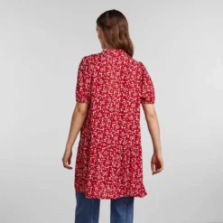 Robe Manches Courtes Imprimé Viscose Lenzing Ecovero Femme PIECES -Tendryne Soldes Boutique robe manches courtes imprime viscose lenzing ecovero femme pieces 3