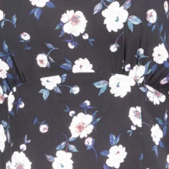 Robe Manches Courtes Longue à Fleurs Femme VERO MODA -Tendryne Soldes Boutique robe manches courtes longue a fleurs femme vero moda 2