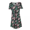 Robe Manches Courtes Noire à Fleurs Femme VERO MODA -Tendryne Soldes Boutique robe manches courtes noire a fleurs femme vero moda