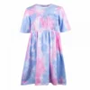 Robe Manches Courtes Tye And Die Femme PIECES -Tendryne Soldes Boutique robe manches courtes tye and die femme pieces
