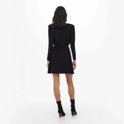 Robe Manches Longues Col Cache Coeur Cintrée Femme ONLY -Tendryne Soldes Boutique robe manches longues col cache coeur cintree femme only 3