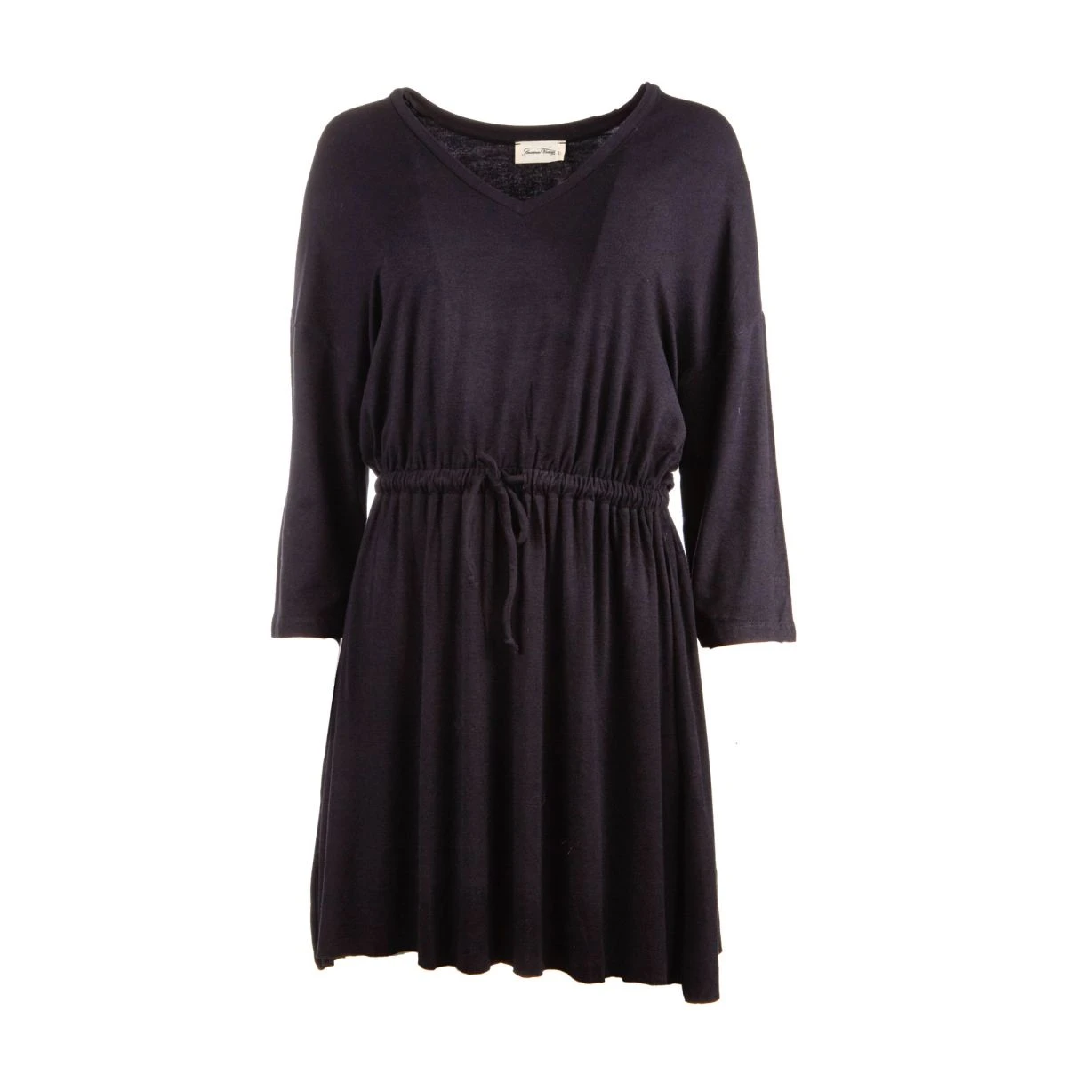 Robe Manches Longues Col V Ceinturée Légère Femme AMERICAN VINTAGE 4 Robe Manches Longues Col V Ceinturée Légère Femme AMERICAN VINTAGE – Image 2