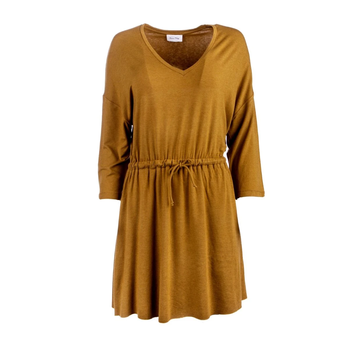 Robe Manches Longues Col V Ceinturée Légère Femme AMERICAN VINTAGE 5 Robe Manches Longues Col V Ceinturée Légère Femme AMERICAN VINTAGE – Image 3