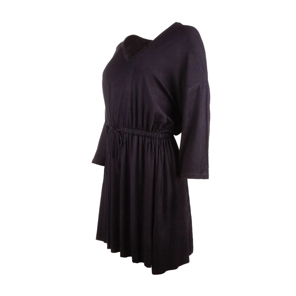 Robe Manches Longues Col V Ceinturée Légère Femme AMERICAN VINTAGE 6 Robe Manches Longues Col V Ceinturée Légère Femme AMERICAN VINTAGE – Image 4