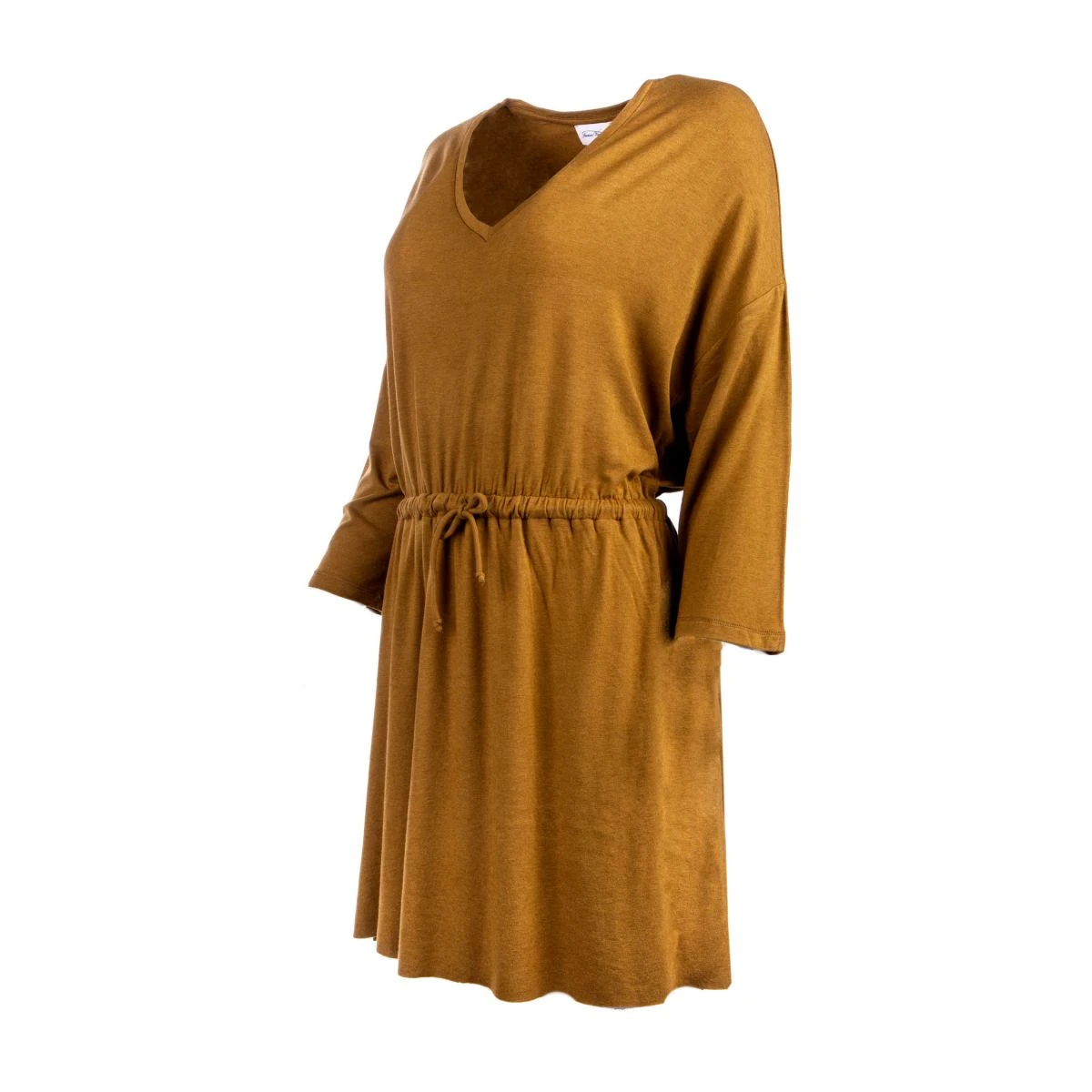 Robe Manches Longues Col V Ceinturée Légère Femme AMERICAN VINTAGE 8 Robe Manches Longues Col V Ceinturée Légère Femme AMERICAN VINTAGE – Image 6