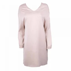 Robe Manches Longues Regular Décolleté V Effet Satiné Femme AMERICAN VINTAGE -Tendryne Soldes Boutique robe manches longues regular decollete v effet satine femme american vintage 3