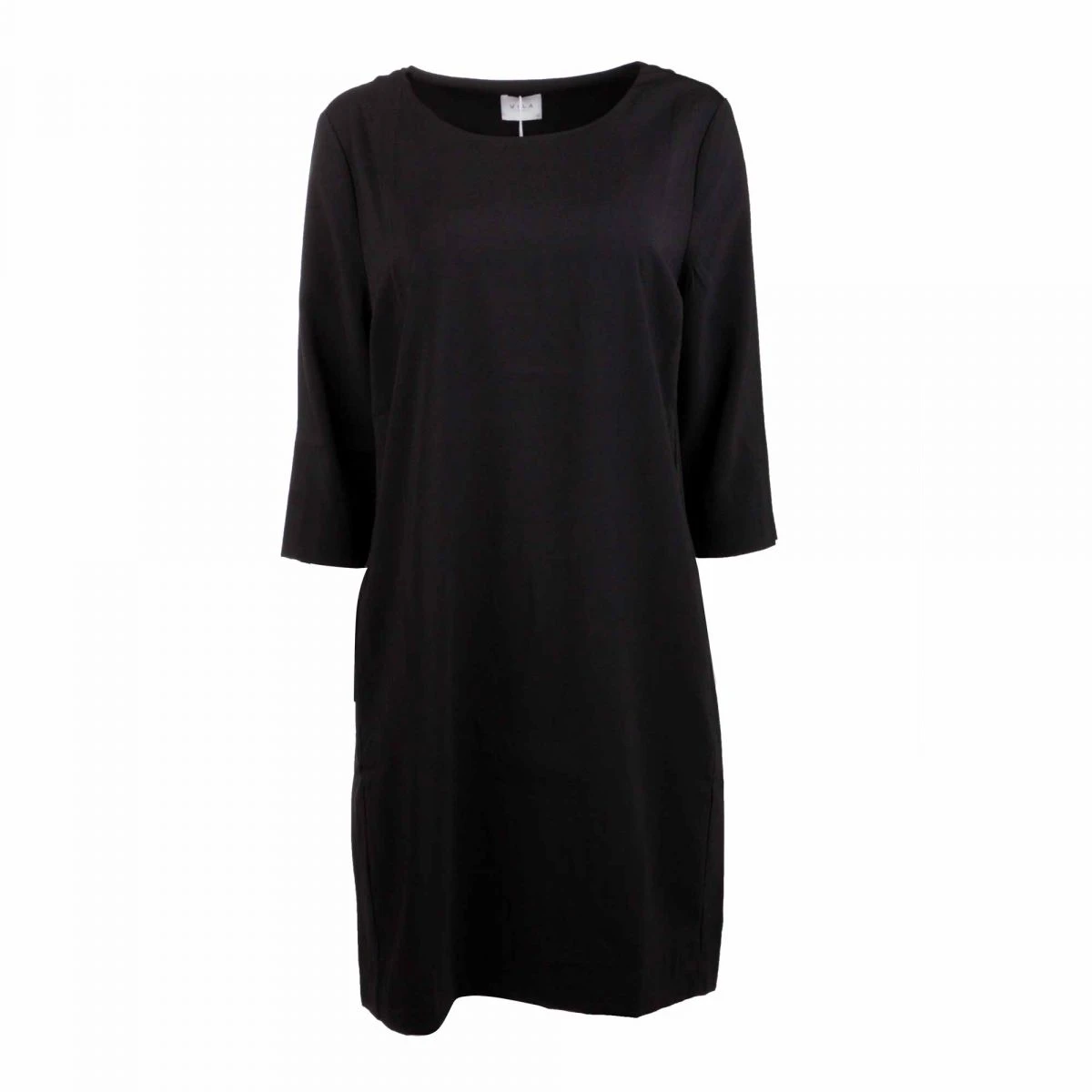 Robe Manches Longues Vinathalia Col Rond Uni Stretch Femme VILA 3 Robe Manches Longues Vinathalia Col Rond Uni Stretch Femme VILA