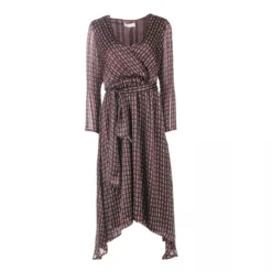 Robe Mi-longue Asymétrique Manches Longues Légère Femme LA PETITE ETOILE -Tendryne Soldes Boutique robe mi longue asymetrique manches longues legere femme la petite etoile 1