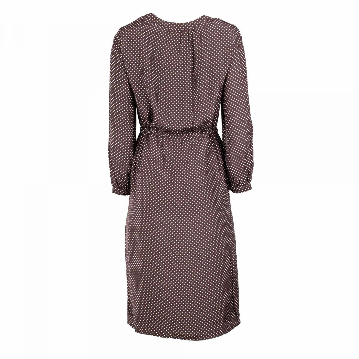 Robe Midi En Soie Imprimé Pois Femme COMPTOIR DES COTONNIERS 4 Robe Midi En Soie Imprimé Pois Femme COMPTOIR DES COTONNIERS – Image 2