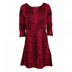 Robe Patineuse Manches 3/4 Imprimé Léopard Femme BEST MOUNTAIN