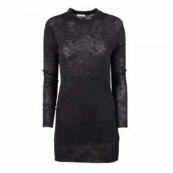 Robe Pull En Maille Fine Ajustée Laine Mérinos Et Alpaga Femme AMERICAN VINTAGE