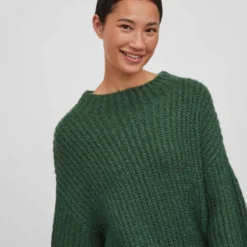 Robe Pull En Maille Manches Longues Femme VILA -Tendryne Soldes Boutique robe pull en maille manches longues femme vila 9