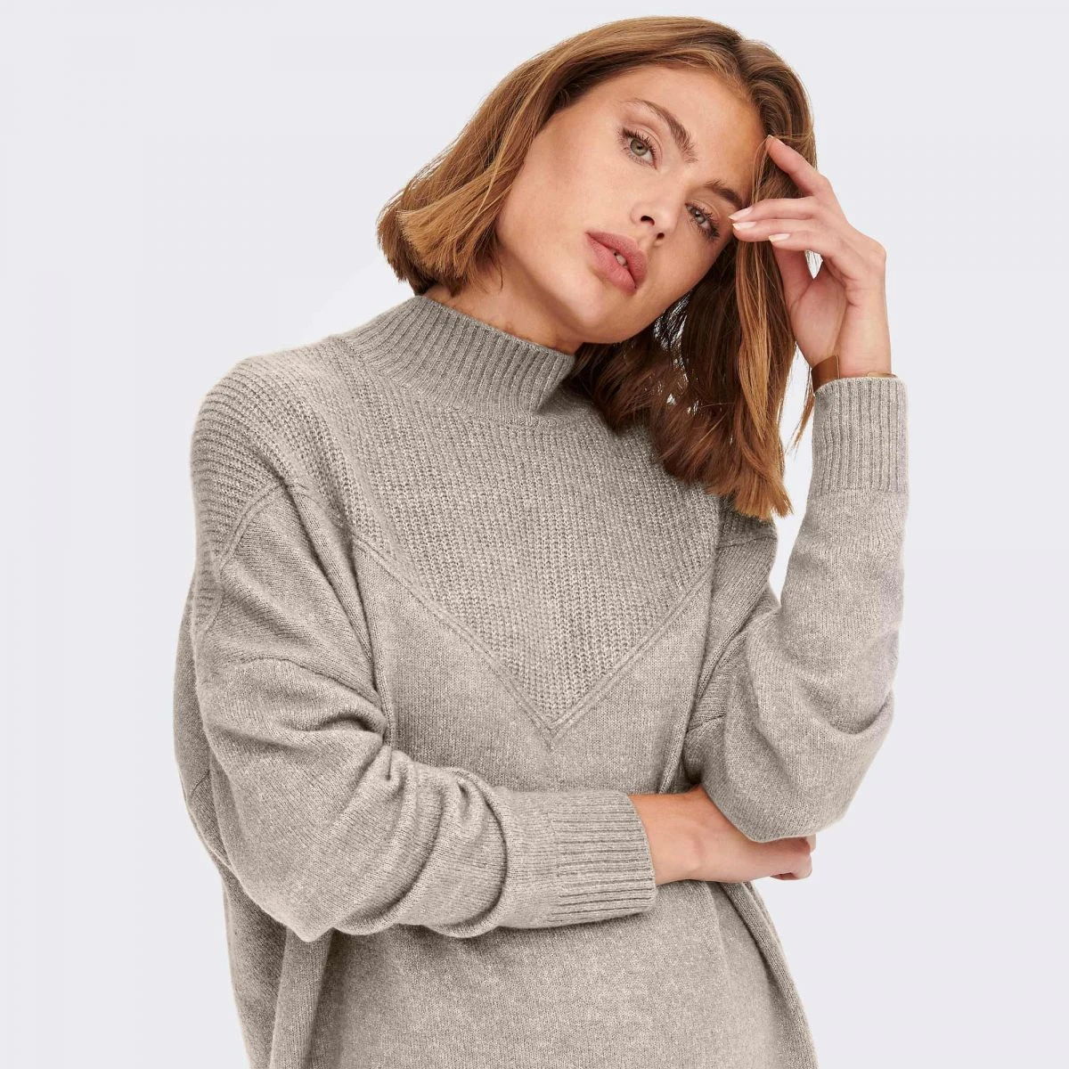 Robe Pull Loose En Maille Structurée Longueur Genou Silly Femme ONLY 13 Robe Pull Loose En Maille Structurée Longueur Genou Silly Femme ONLY – Image 11