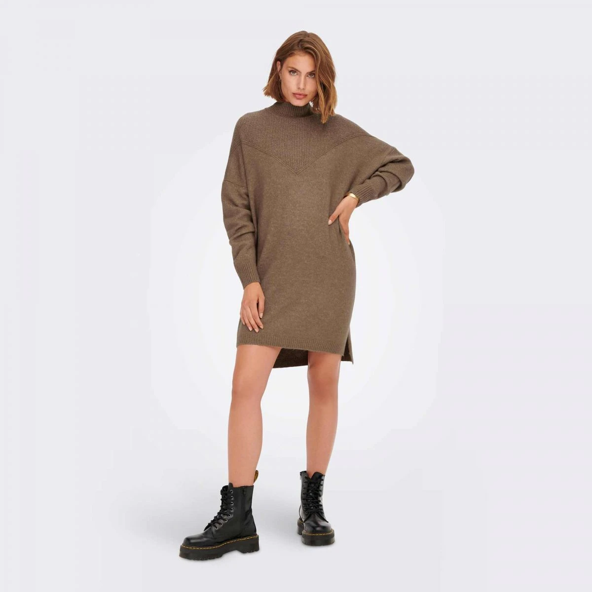 Robe Pull Loose En Maille Structurée Longueur Genou Silly Femme ONLY 15 Robe Pull Loose En Maille Structurée Longueur Genou Silly Femme ONLY – Image 13