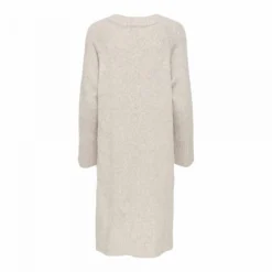 Robe Pull Manches Longues Mi Longue Col V Avec Deux Fentes Macadamia Femme ONLY -Tendryne Soldes Boutique robe pull manches longues mi longue col v avec deux fentes macadamia femme only 6