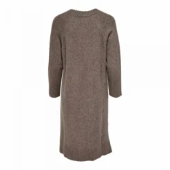 Robe Pull Manches Longues Mi Longue Col V Avec Deux Fentes Macadamia Femme ONLY -Tendryne Soldes Boutique robe pull manches longues mi longue col v avec deux fentes macadamia femme only 7