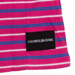 Robe Rayée Côtelée Sans Manches Coton Stretch Enfant CALVIN KLEIN 11 Robe Rayée Côtelée Sans Manches Coton Stretch Enfant CALVIN KLEIN -Tendryne Soldes Boutique robe rayee cotelee sans manches coton stretch enfant calvin klein 3