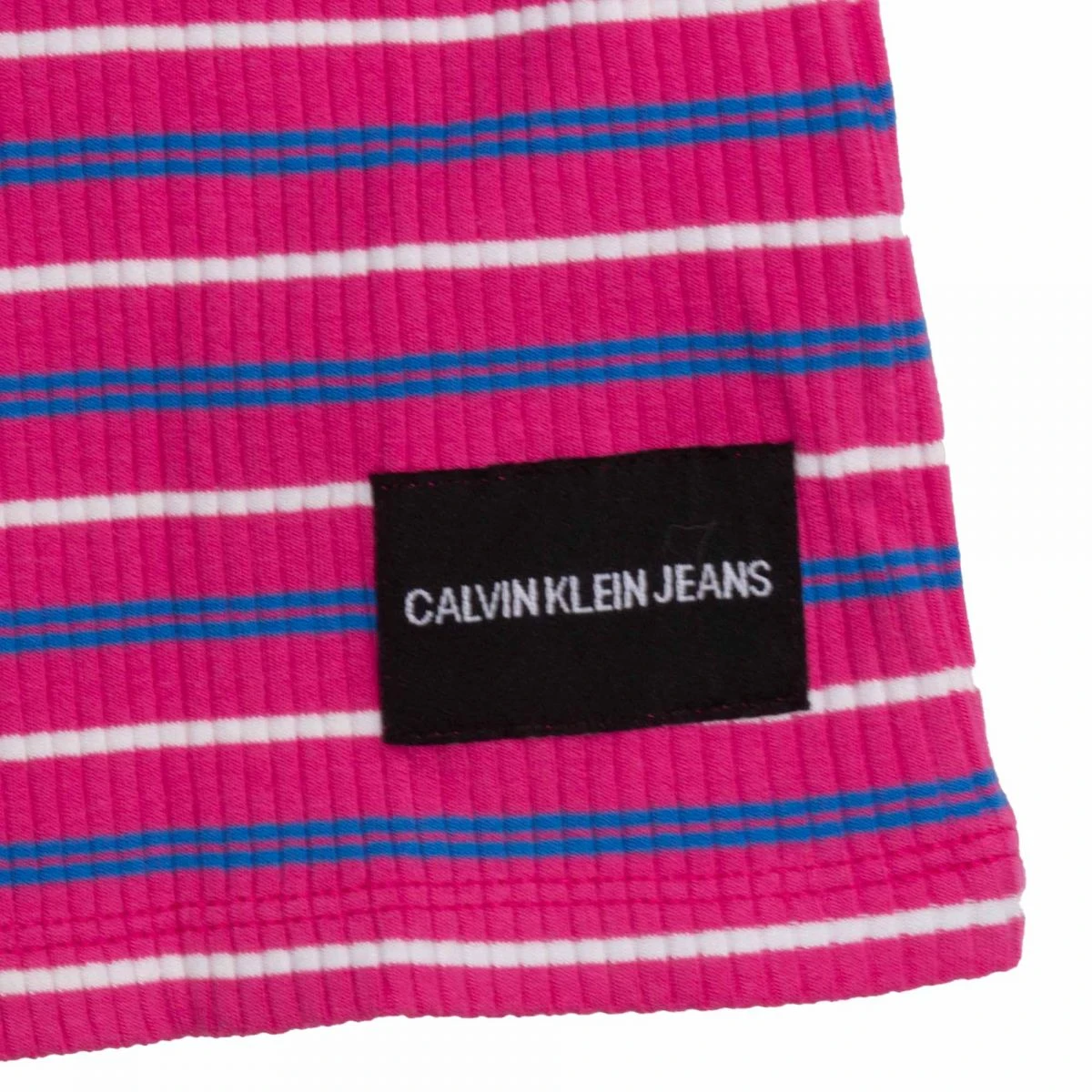 Robe Rayée Côtelée Sans Manches Coton Stretch Enfant CALVIN KLEIN 5 Robe Rayée Côtelée Sans Manches Coton Stretch Enfant CALVIN KLEIN – Image 4