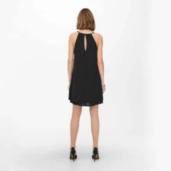 Robe Sans Manches Col Rond Fluide Droite Avec Découpe Femme ONLY -Tendryne Soldes Boutique robe sans manches col rond fluide droite avec decoupe femme only 3