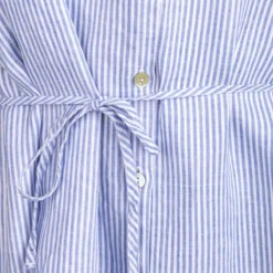 Robe Sans Manches Rayures Boutons Cordon Lin Femme AMERICAN VINTAGE -Tendryne Soldes Boutique robe sans manches rayures boutons cordon lin femme american vintage 3