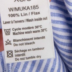 Robe Sans Manches Rayures Boutons Cordon Lin Femme AMERICAN VINTAGE -Tendryne Soldes Boutique robe sans manches rayures boutons cordon lin femme american vintage 4