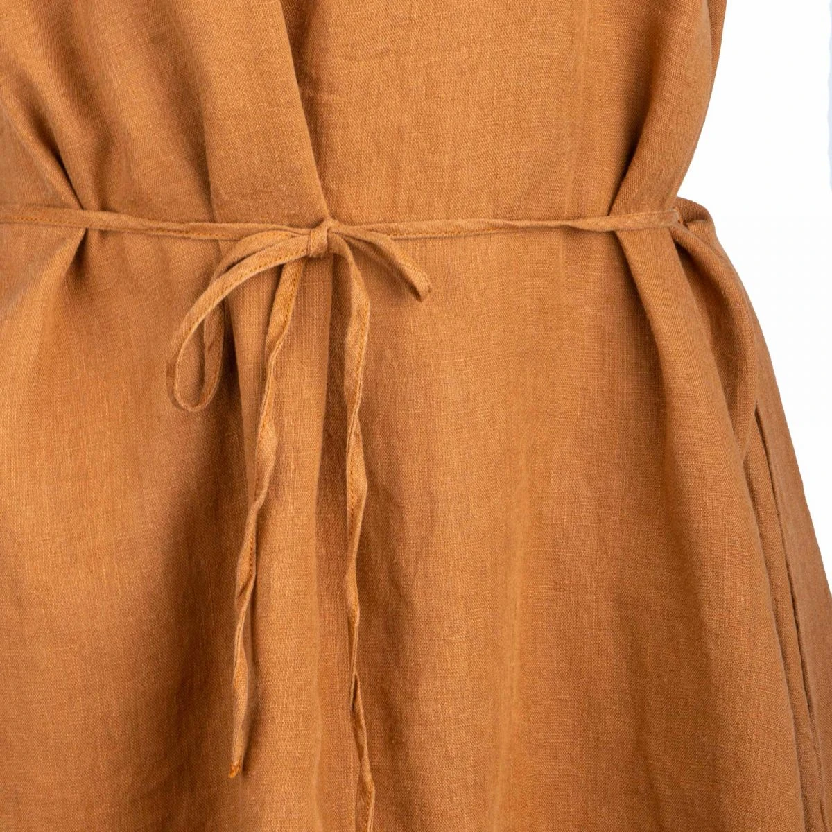 Robe Sans Manches Uni Cordon Lin Femme AMERICAN VINTAGE 8 Robe Sans Manches Uni Cordon Lin Femme AMERICAN VINTAGE – Image 6