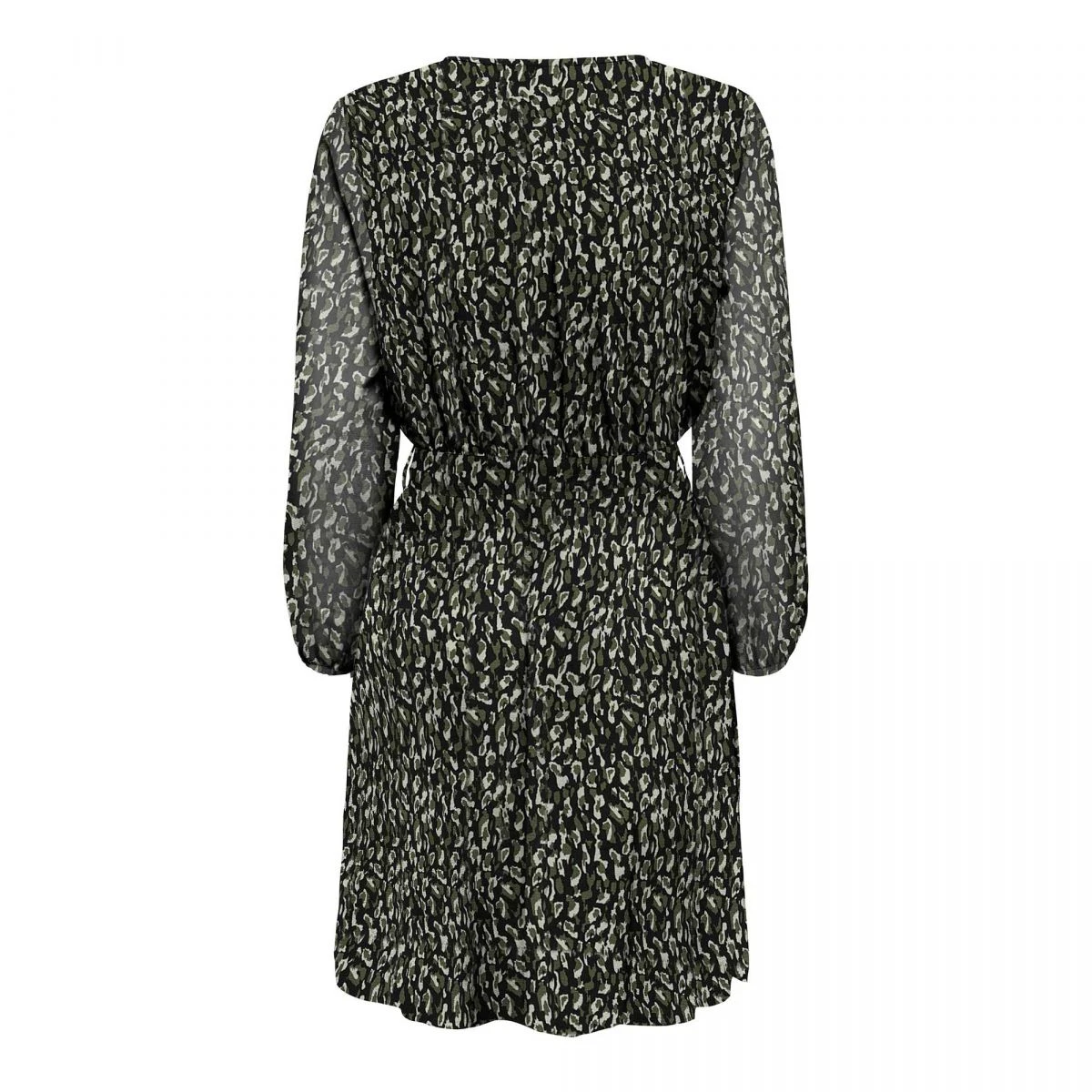 Robe Savannah Manches Longues Ceinture Motif Col V Femme ONLY 3 Robe Savannah Manches Longues Ceinture Motif Col V Femme ONLY – Image 2